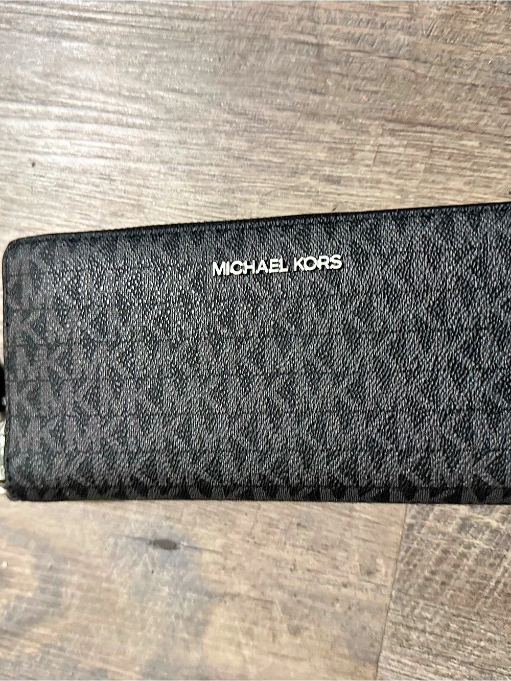 Michael Kors Black Zip-Around Wallet